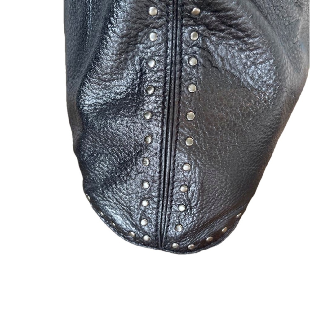MICHAEL KORS METALLIC LEATHER  STUDDED BAG - Picture 4 of 14